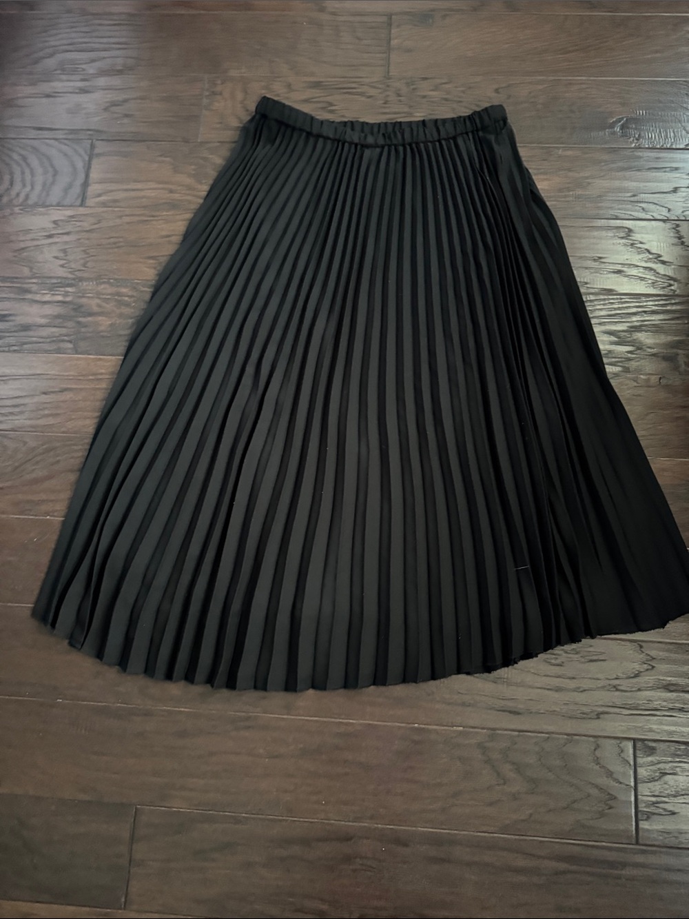 Anne Klein Black Pleated Maxi Skirt - Picture 6 of 6